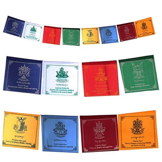 Banderas de oración 8 Símbolos Auspiciosos