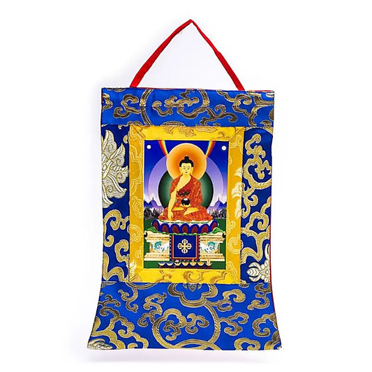Printed Shakyamuni Buddha thangka