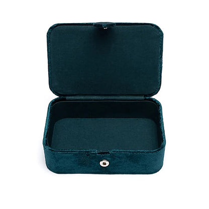 Jewellery / tarot box velvet petrol with Seed of Life wholesale thumb