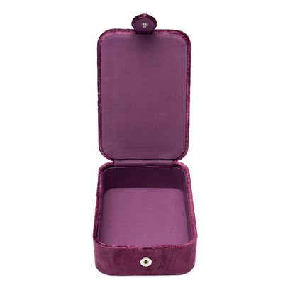 Coffret à bijoux / tarot velours violet avec Ganesha de gros thumb