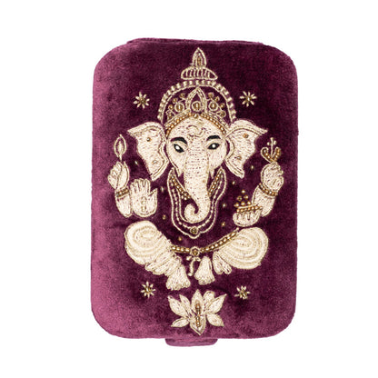 Acheter Coffret à bijoux / tarot velours violet avec Ganesha thumb