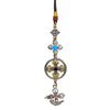 Colgante de protección doble Dorje con kartika