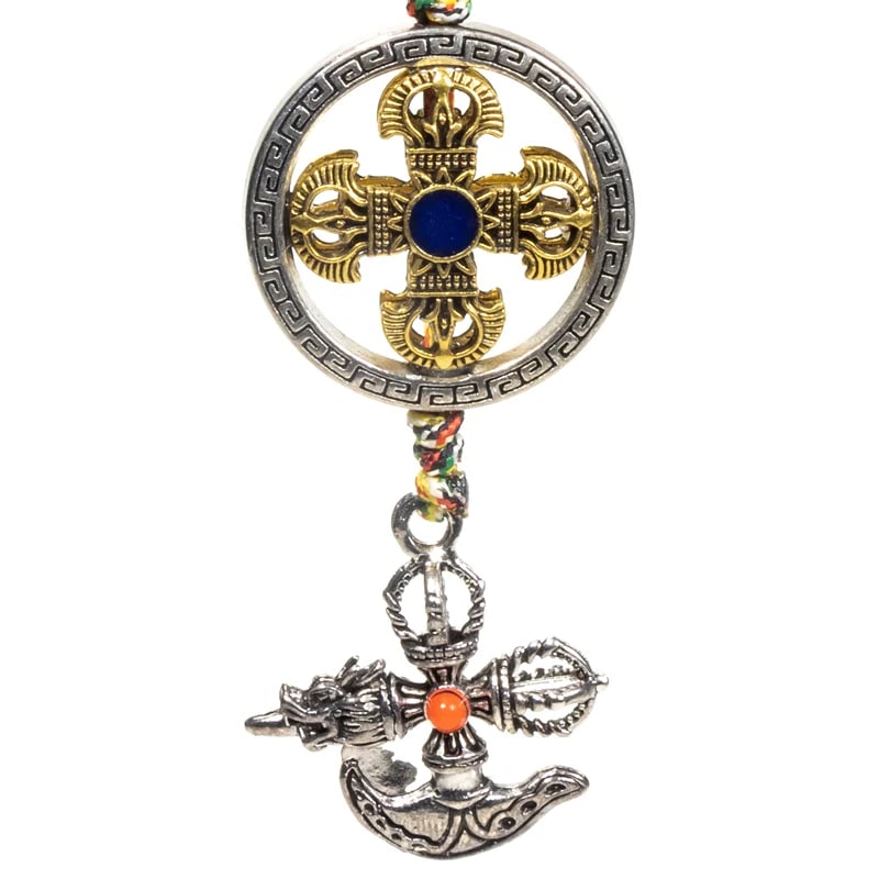 Protective pendant double dorje with kartika wholesale