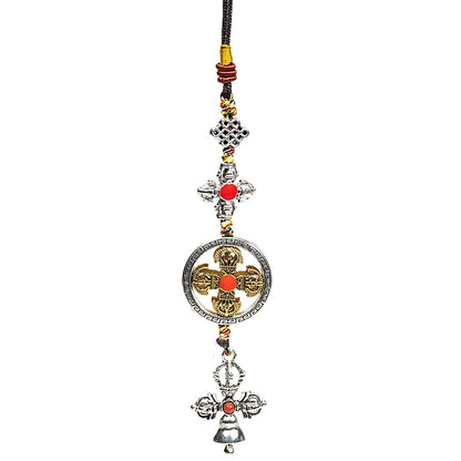 Colgante de protección doble Dorje con campana thumb