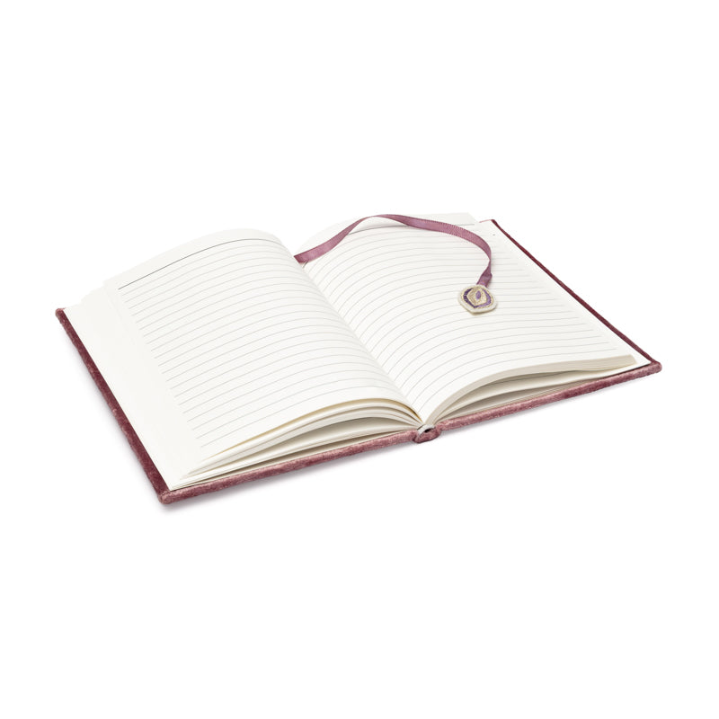 Carnet de notes velours lilas avec Mandala de gros