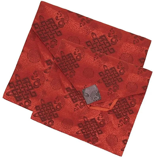 Red brocade cover for book or diary - large