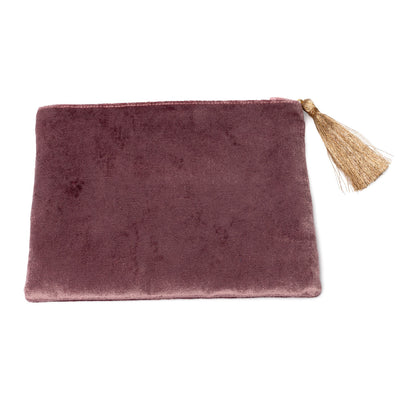 Astuccio in velluto rosa con cerniera e dea all’ingrosso thumb