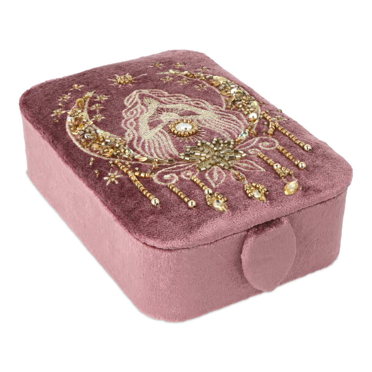 Acheter Coffret à bijoux / tarot velours rose avec déesse