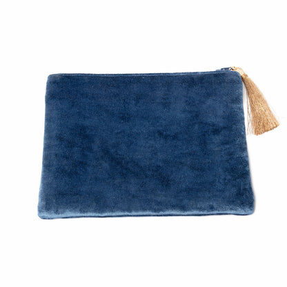 Astuccio in velluto blu con cerniera e luna all’ingrosso thumb
