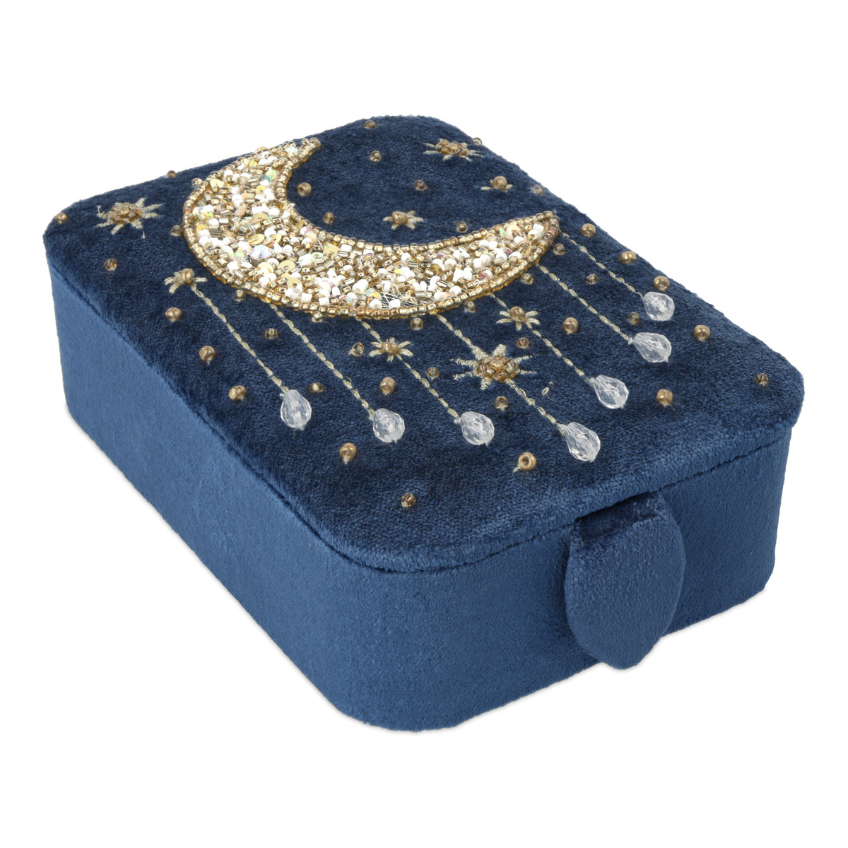 Acheter Coffret à bijoux / tarot velours bleu avec lune