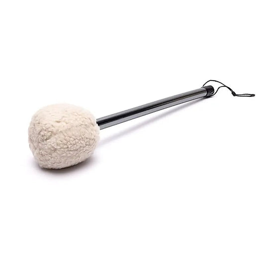 Gong beater soft head metal handle