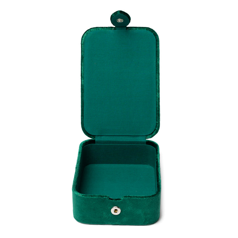 Schmuck- / Tarotkästchen Samt grün mit Tarotauge