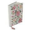 Notizbuch Samt mintgrün mit Blumen