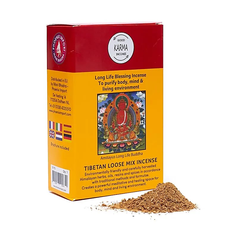 Incienso tibetano en polvo Bendición de larga vida