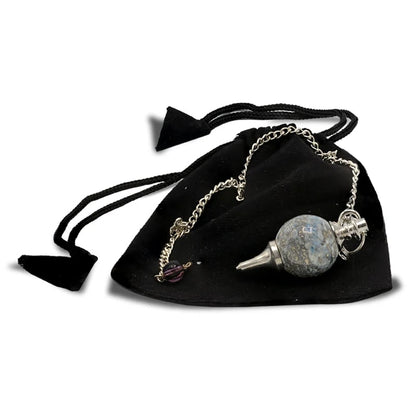 Pendel gepolijste Lapis Lazuli &amp; metaal groothandel thumb