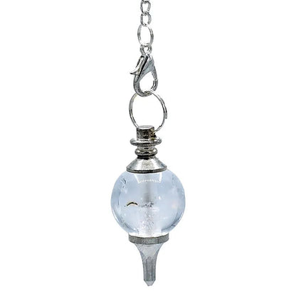Pendulum polished Rock Crystal & metal thumb