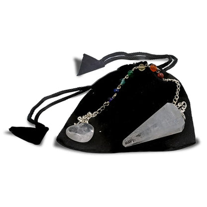 Comprar Péndulo punta cristal de roca-cadena 7Chakra thumb