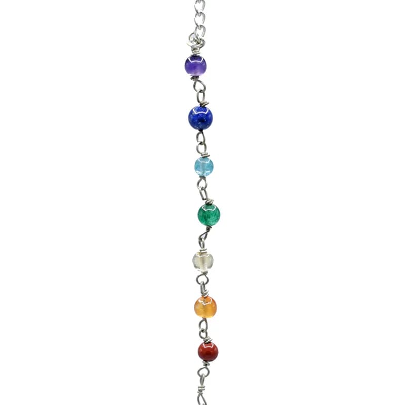 Pendel Rosenquarz mit Chakrakette großhandel