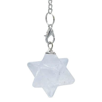 Pendolo Chakra Merkaba in Cristallo di rocca thumb