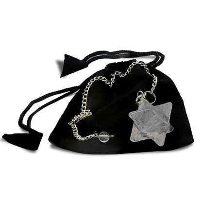 Pendolo Chakra Merkaba in Cristallo di rocca all’ingrosso thumb