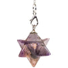 Amethyst Merkaba pendulum eight-pointed