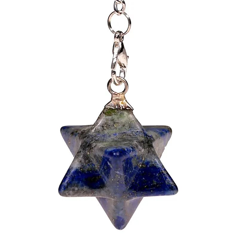 Lapis Lazuli Merkaba pendulum eight-pointed
