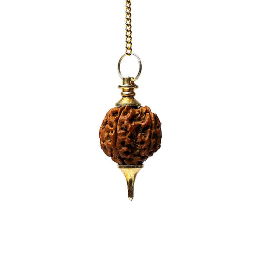 Rudraksha Pendel goldfarbig