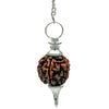 Pendolo color argento con Rudraksha