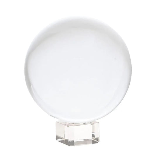 Crystal ball + glass stand