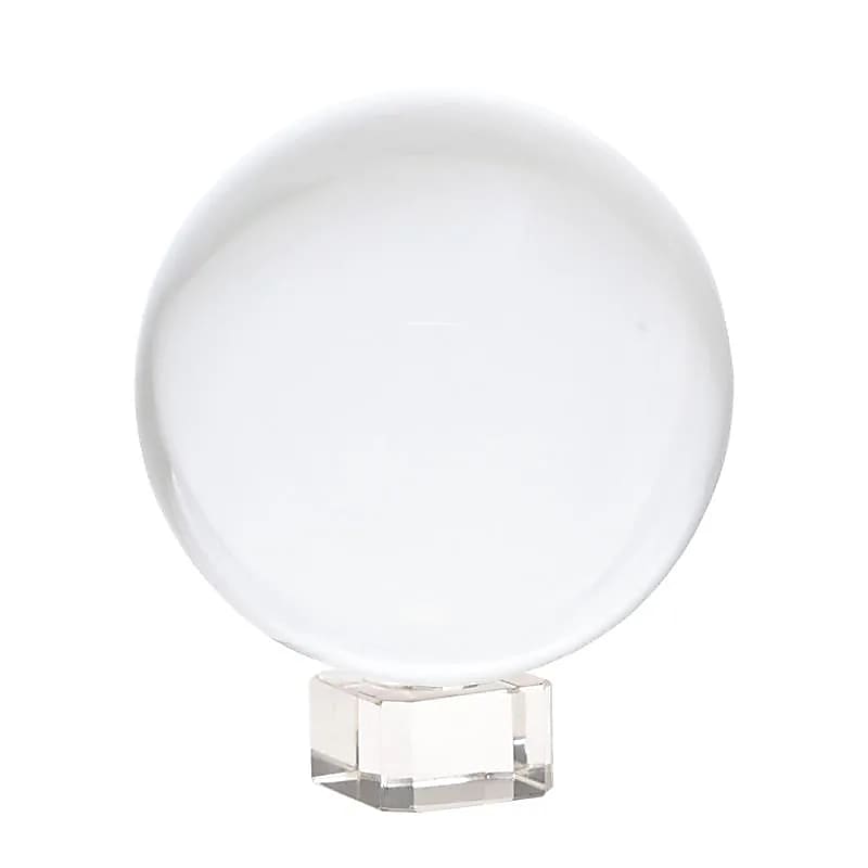 Kristallkugel + Glasfuß