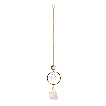 Comprar Atrapasoles con luna y cuarzo rosa thumb