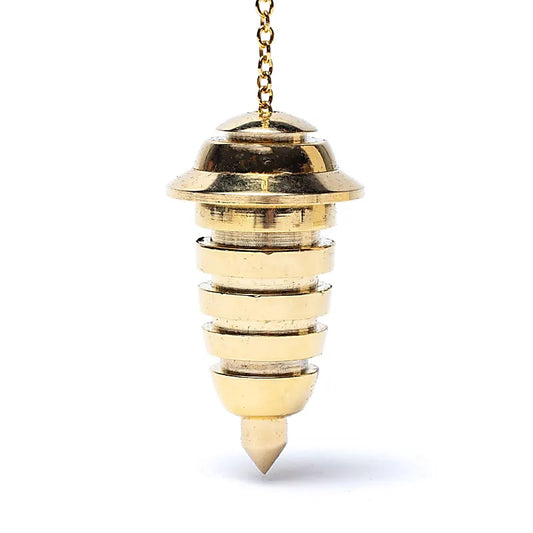 Chambered pendulum brass gold plated