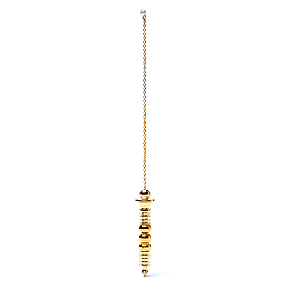 Pendolo con testimone in ottone placcato oro Fiore della vita Ottone thumb