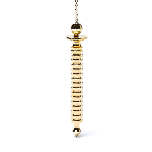 Pendulum brass gold plated Flower of Life