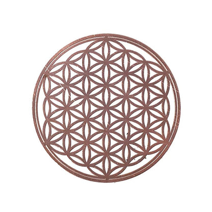 Metal Flower of Life sticker rose gold 4x wholesale thumb
