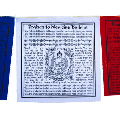 Acheter Drapeaux de prière tibétains Bouddha de la Médecine thumb