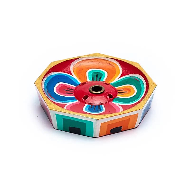 Räucherstäbchenhalter Lotus Holz klein