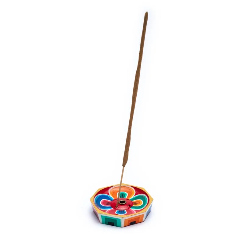 Räucherstäbchenhalter Lotus Holz klein