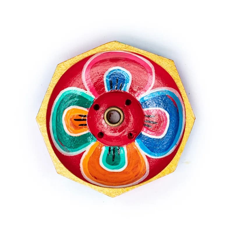 Räucherstäbchenhalter Lotus Holz klein