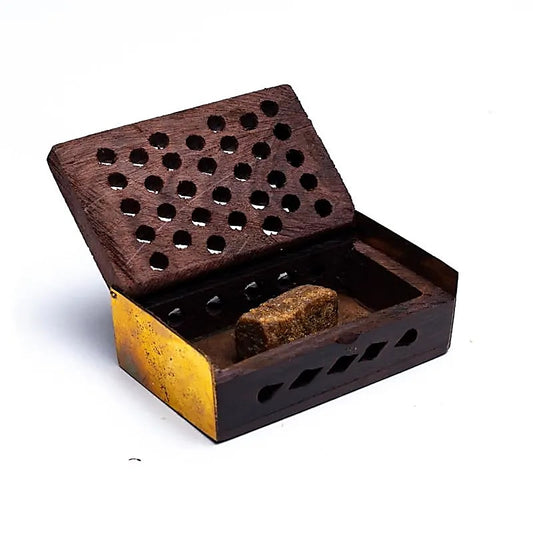 Encens Résine -Vanille Ambre + diffuseur en bois