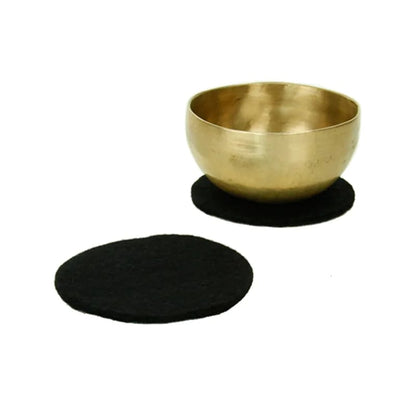 Soporte circular plano fieltro negro cuencos al por mayor thumb