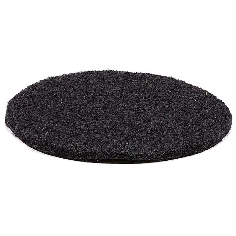 Soporte circular plano fieltro negro 3 unidades