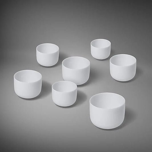 Campane cristallo set 2 Chakra con 7 campane 432 Hz