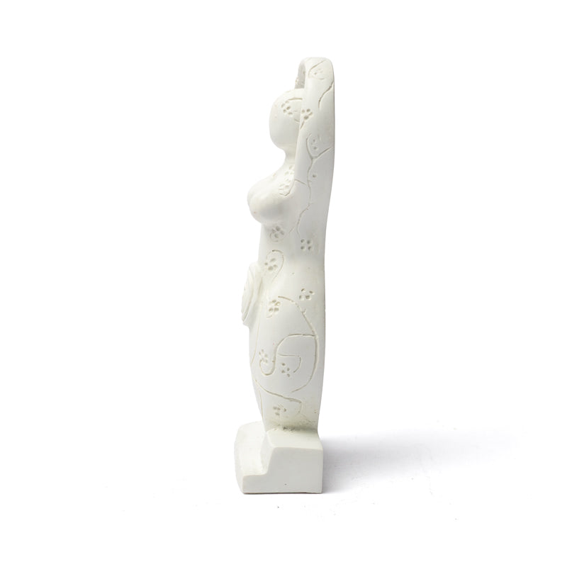 Estatua de diosa blanca
