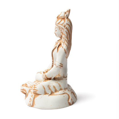 Shiva statue ivory coloured wholesale thumb