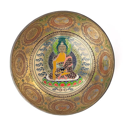 Bol chantant Bouddha Shakyamuni peint à la main thumb