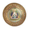 Campana tibetana Tara bianca dipinta a mano