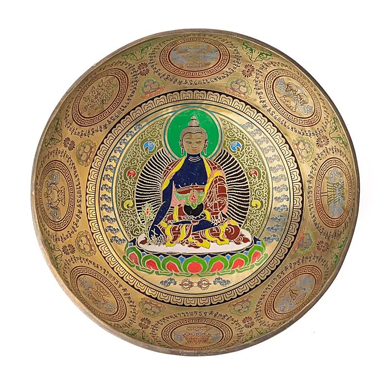 Klangschale Medizin-Buddha handbemalt