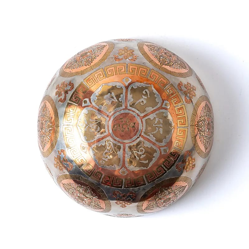 Versilberte Klangschale Buddha Shakyamuni