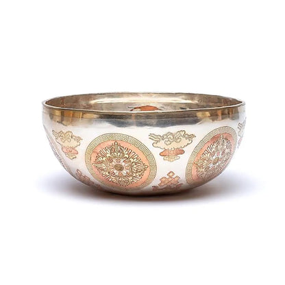 Cuenco sonoro plateado Buda Shakyamuni thumb